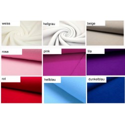 Winterseite Fleece uni -...