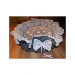 Kuschelbettchen "rosa Sterne"