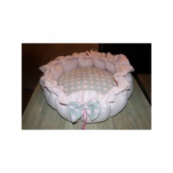 Kuschelbettchen "rosa Punkte"